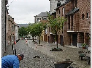 Aménagement public Andenne place du chapitre et rue des chanoinesses.
