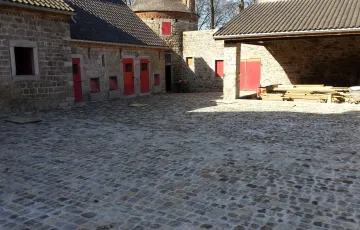 Pavés grès 13/13 de remploi – Joints coulés