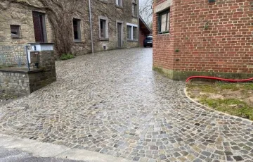 9 Pavés mosaïque 8/10 grès de réemploi